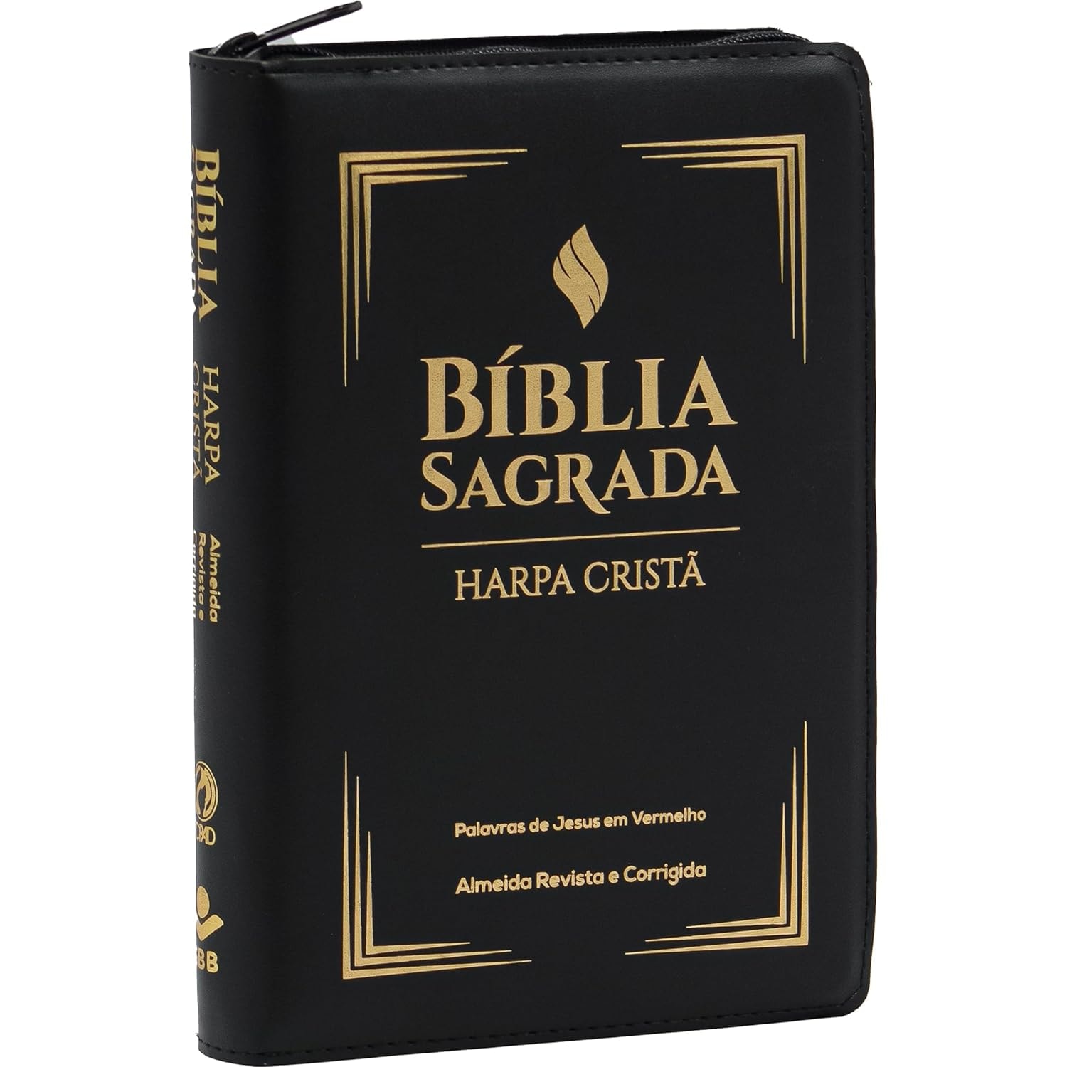 Bíblia Sagrada ARC Letra Grande com Harpa Cristã com Zíper
